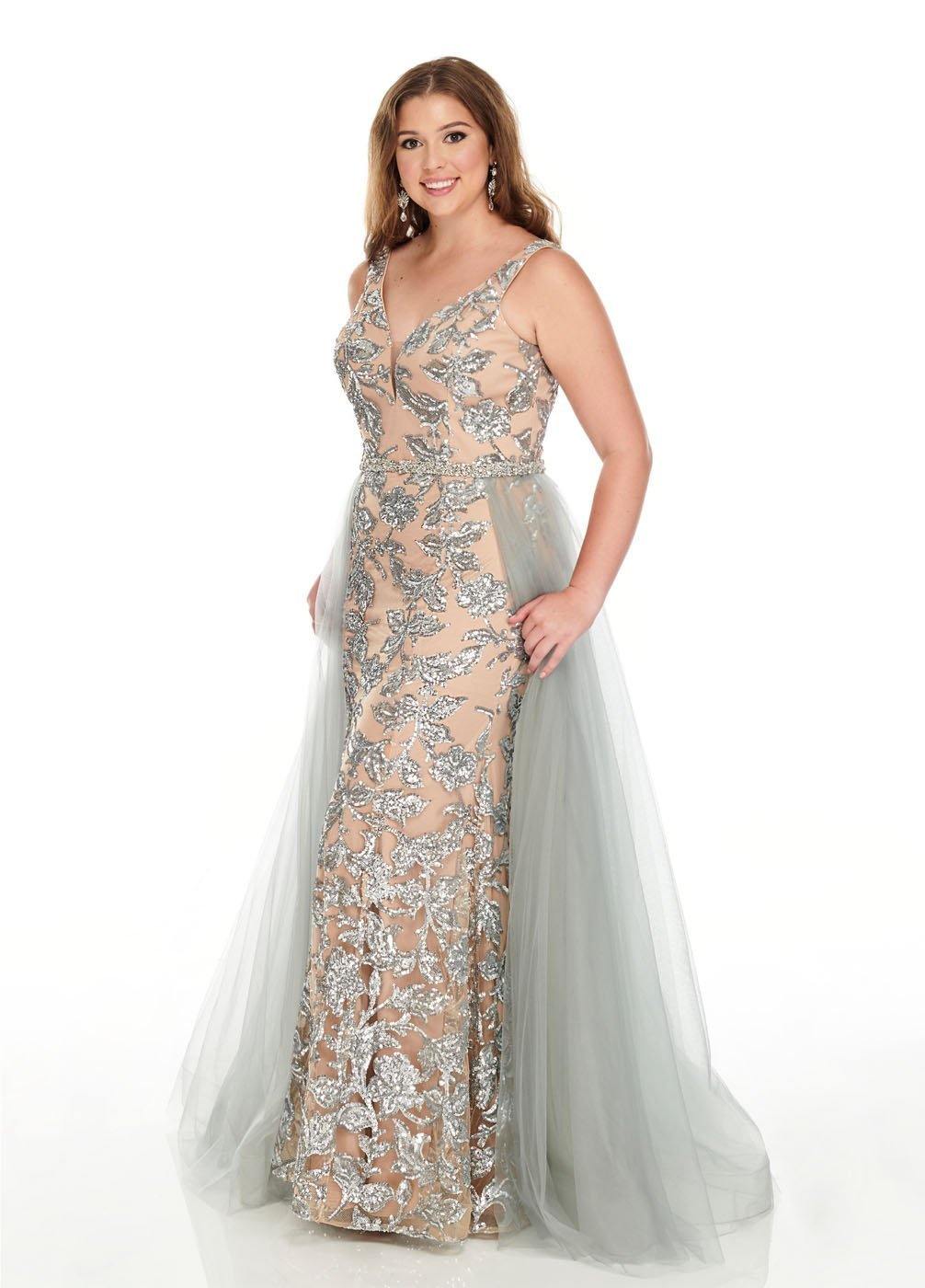 Rachel Allan Plus Size Prom Dress Evening Gown - The Dress Outlet