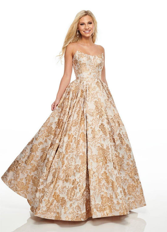 Gold Prom Long Dress Ball Gown for 459.99 The Dress Outlet