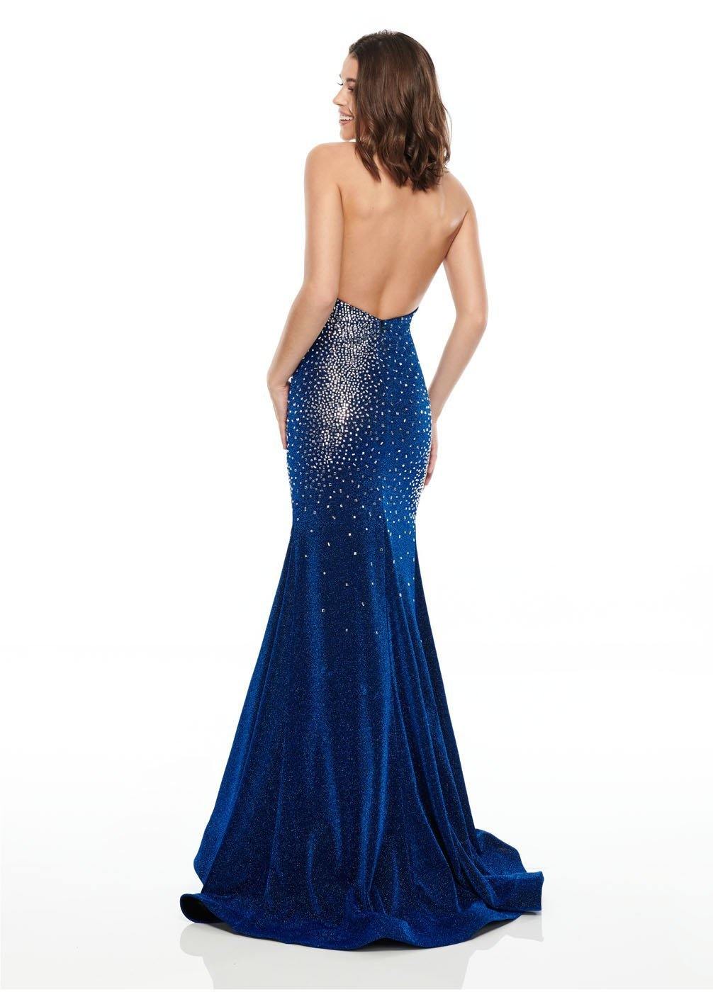 Rachel Allan Prom Long Sexy Fitted Dress - The Dress Outlet