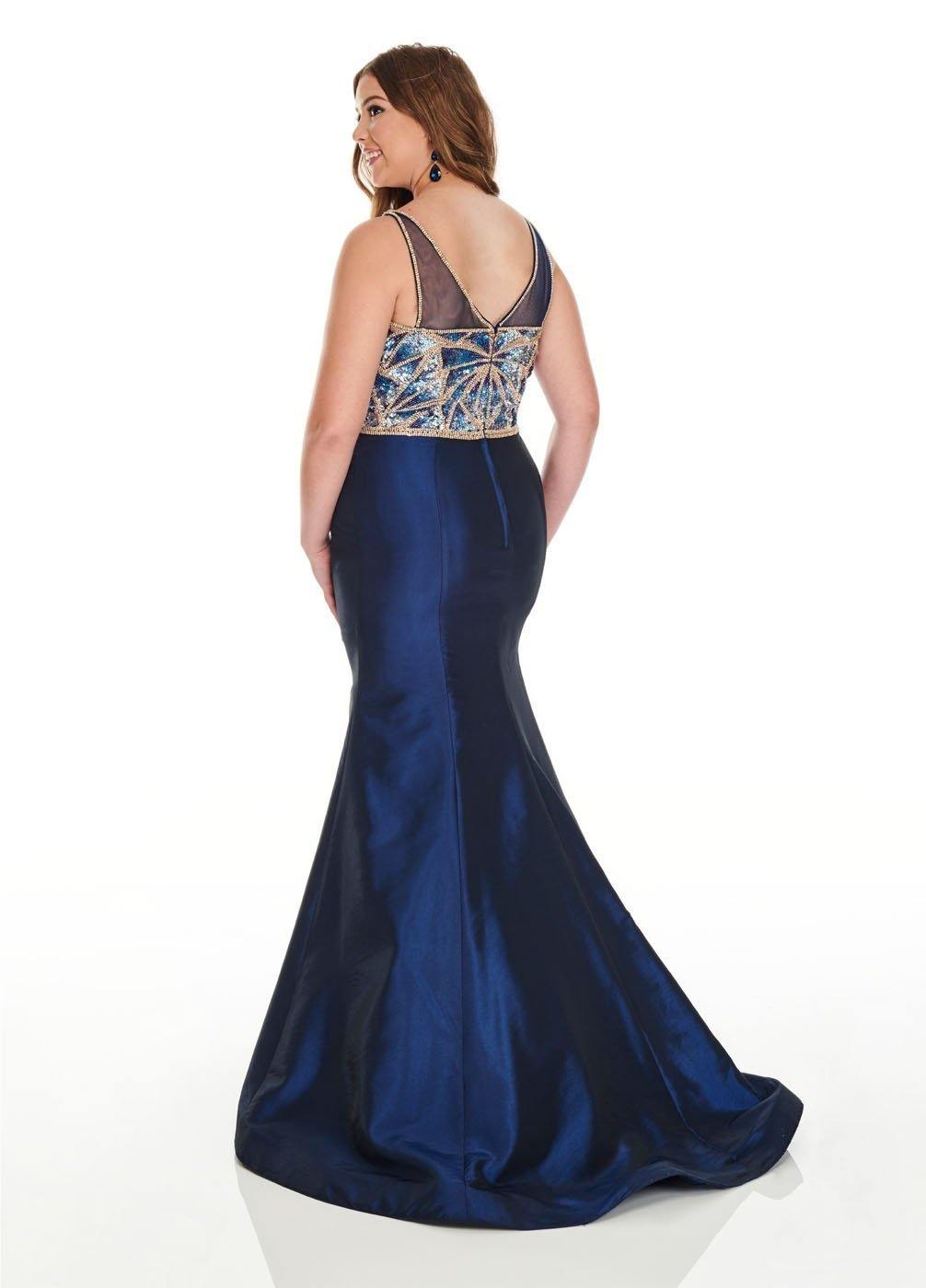 Rachel Allan Sexy Fitted Long Plus Size Dress Prom - The Dress Outlet