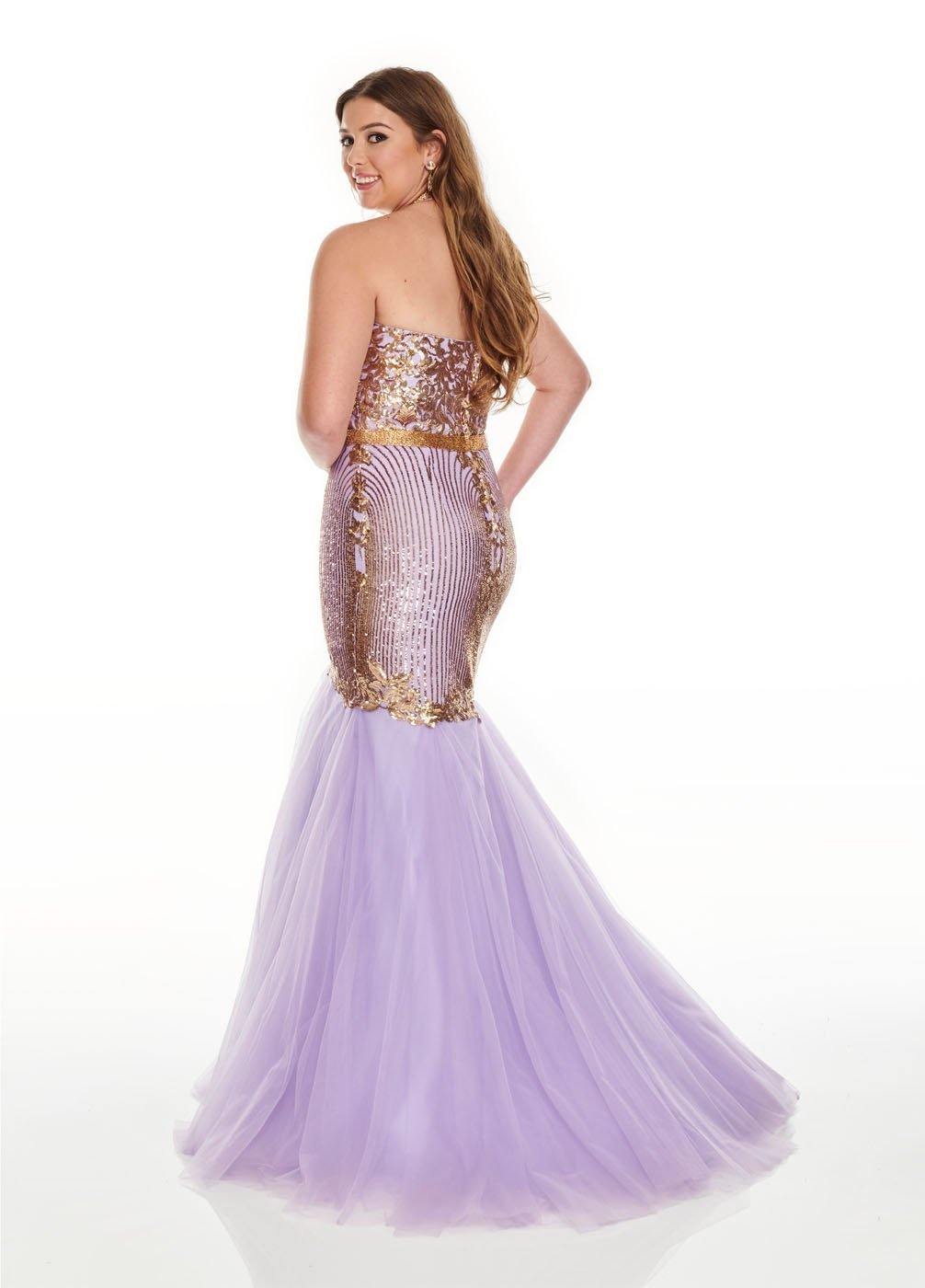 Rachel Allan Sexy Formal Long Plus Size Prom Dress