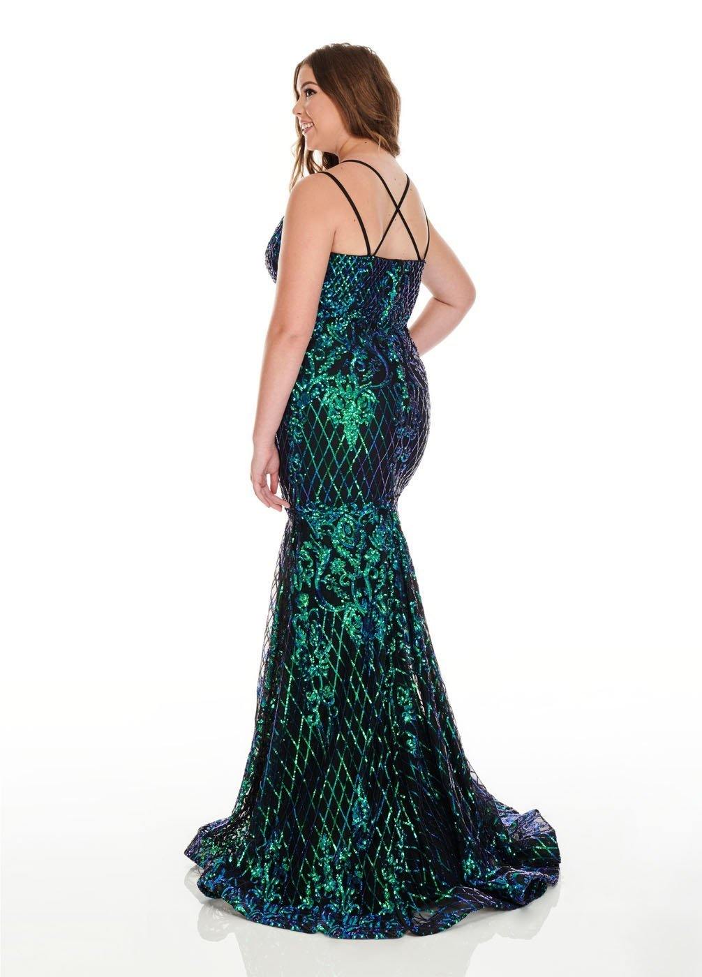 Rachel Allan Sexy Fitted Prom Long Dress Plus Size - The Dress Outlet