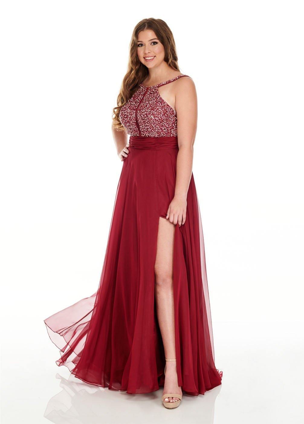 Rachel Allan Sexy Long Plus Size Dress Prom - The Dress Outlet