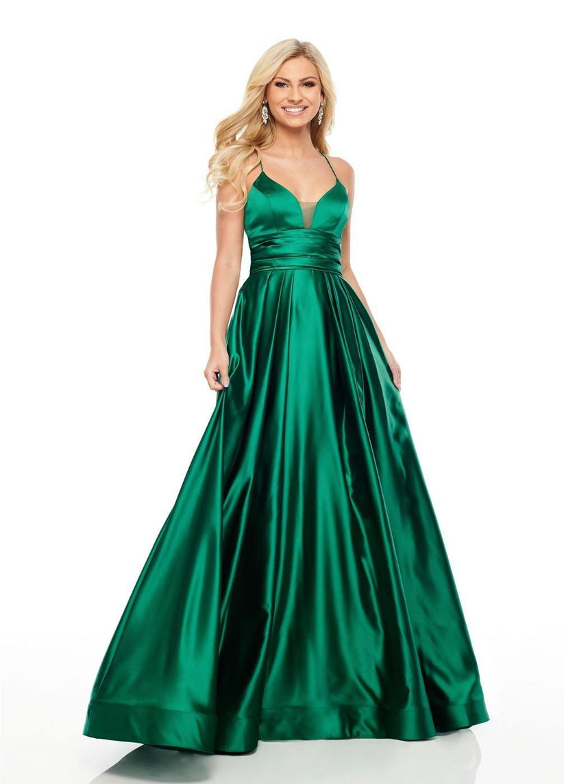 black sexy long prom dress main image 1