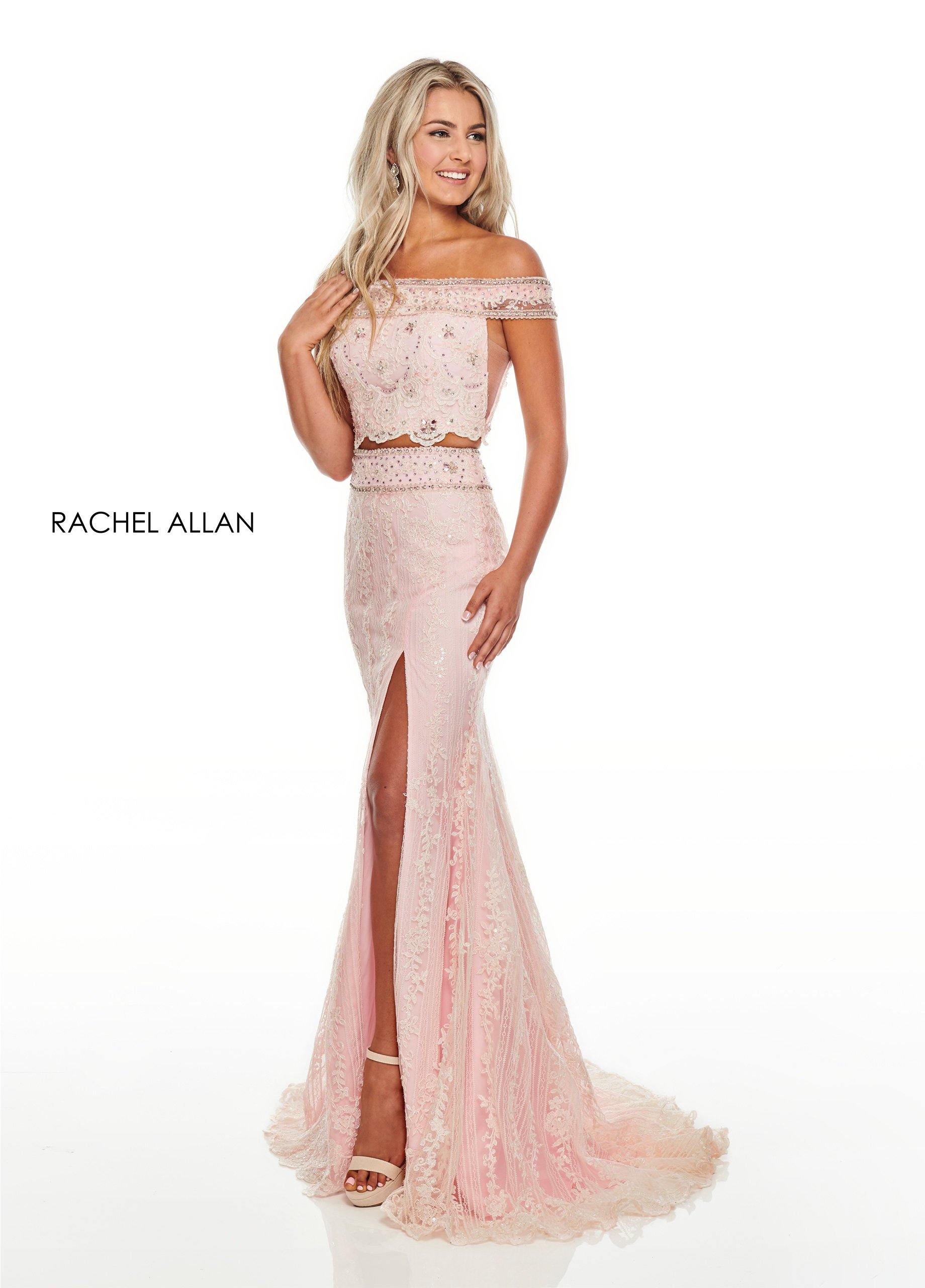 Rachel Allan Sexy Two Piece Long Prom Dress