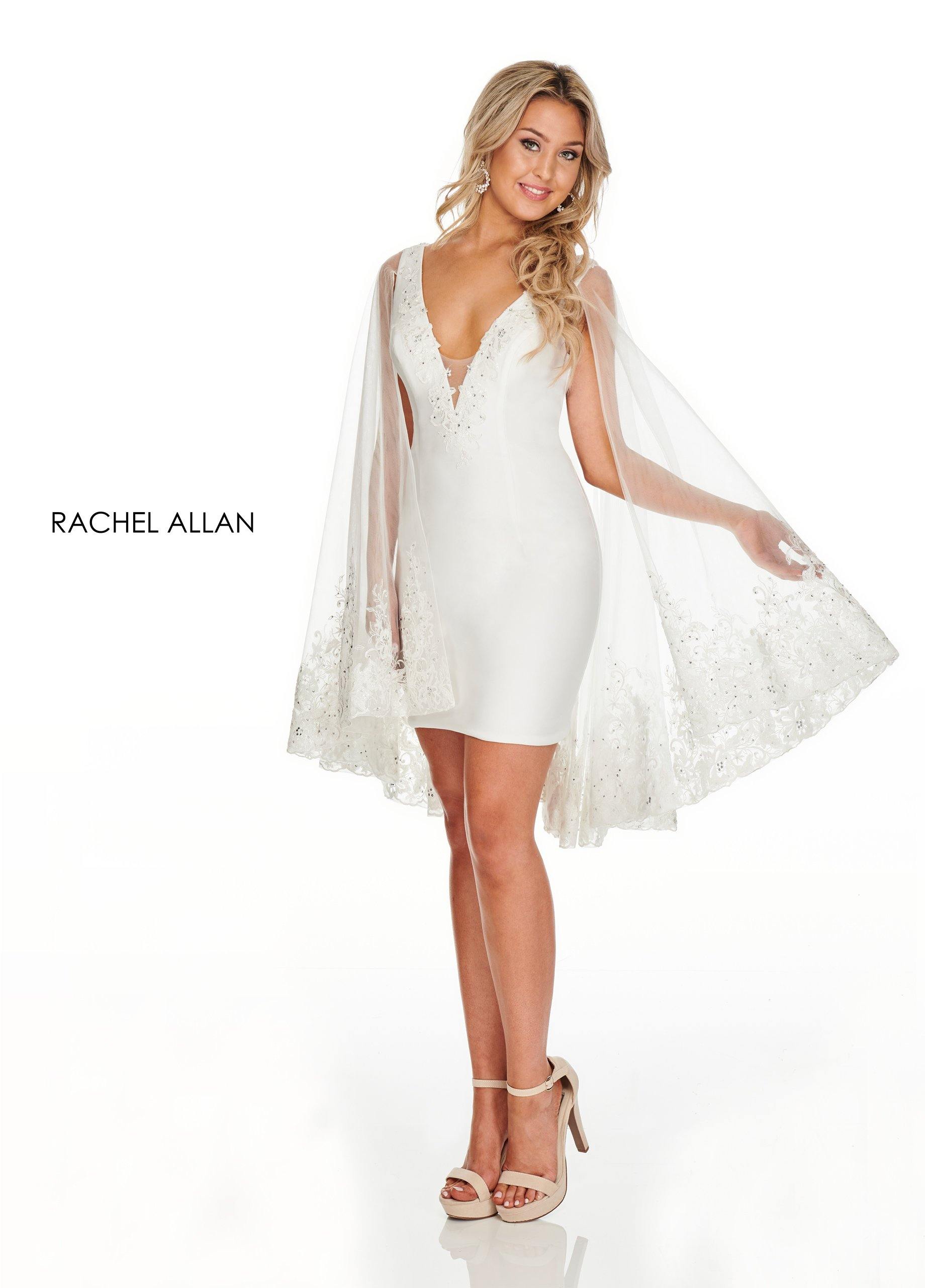 Rachel Allan Short Fitted Cocktail Dress - The Dress Outlet