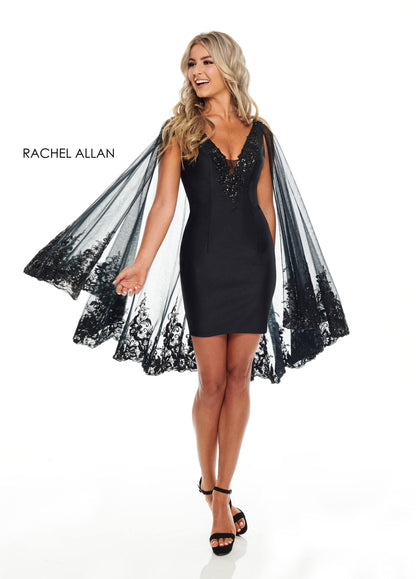 Rachel Allan Short Fitted Cocktail Dress - The Dress Outlet