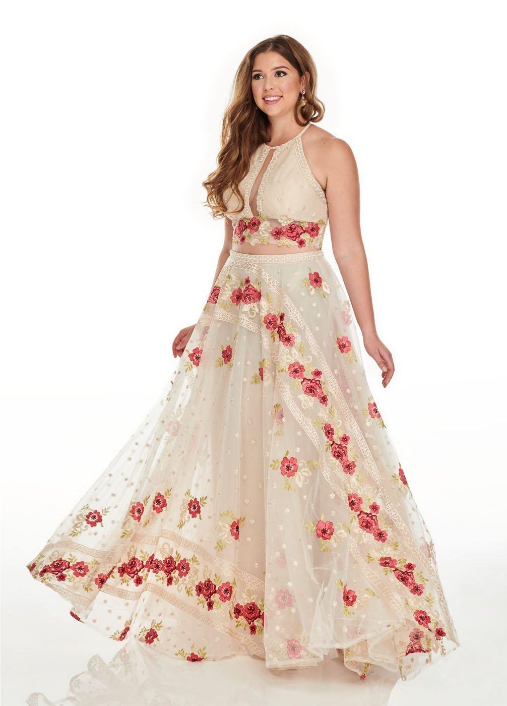 Rachel Allan Two Piece Sexy Long Plus Size Prom Dress Rachel Allan Two Piece Sexy Long Plus Size Prom Dress