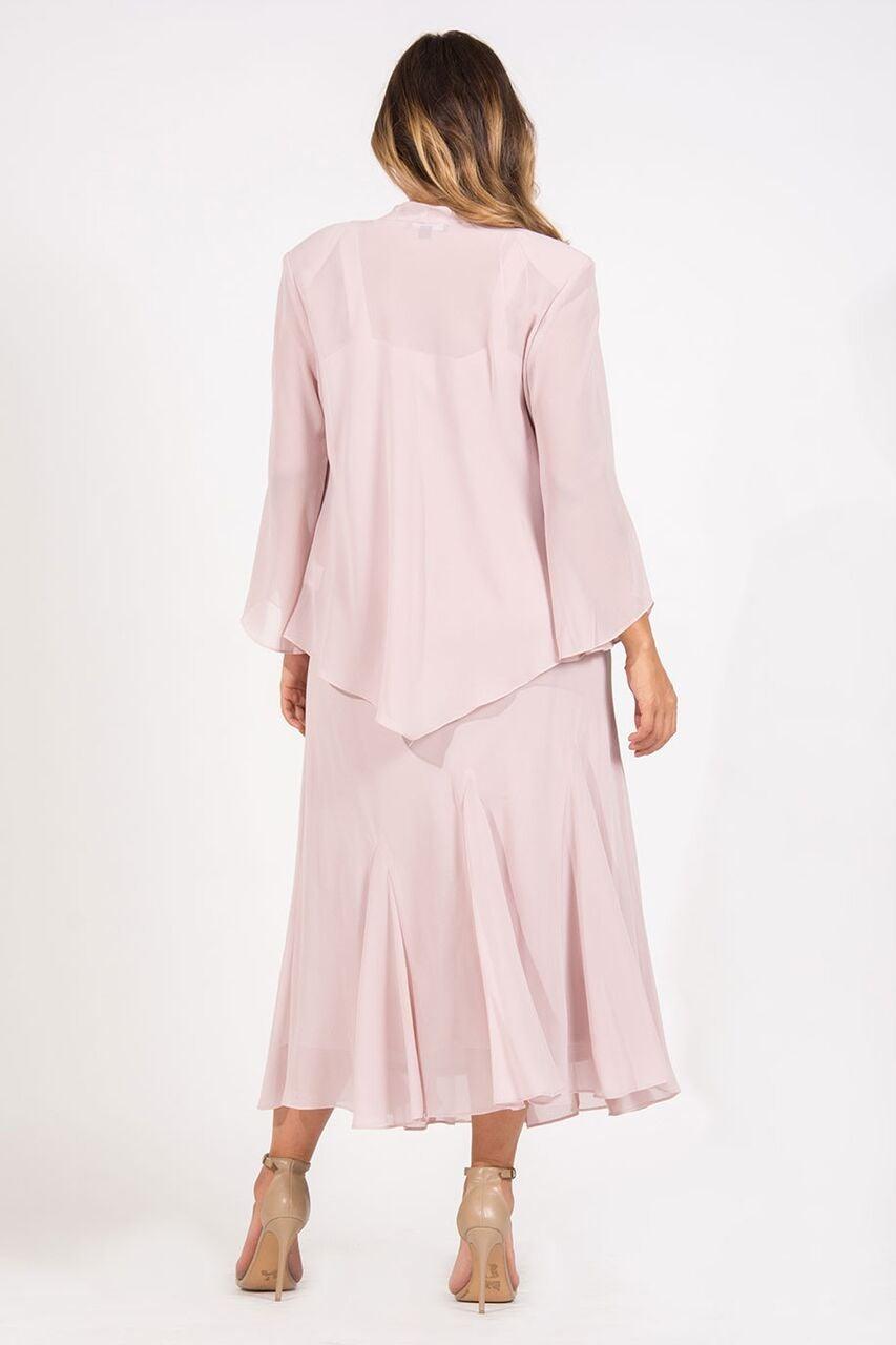 R&M Richards Long Formal Jacket Dress Pink