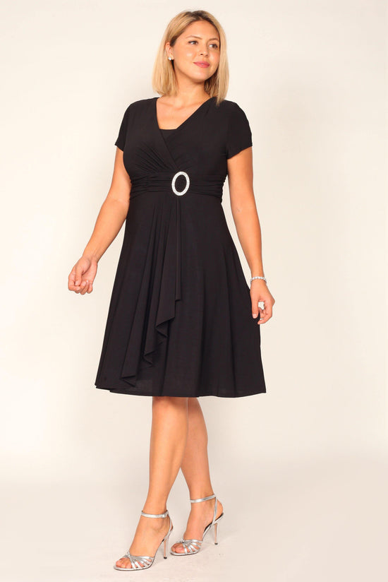 Red R&M Richards 1149 Short Plus Size Dress Black for $69.0 – The Dress ...