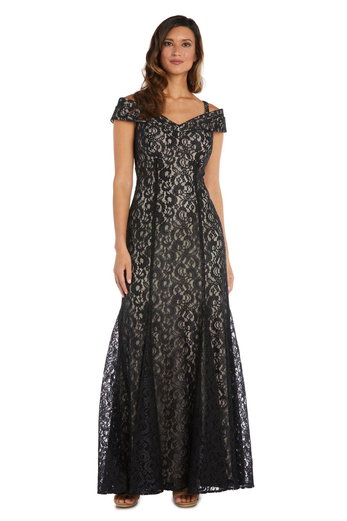 Long Formal Dress Black/Nude