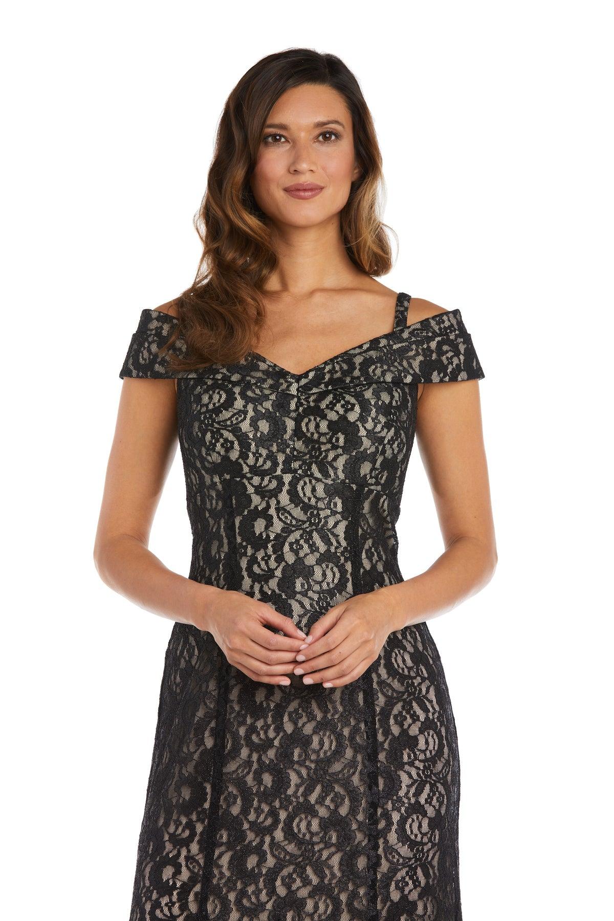 Long Formal Dress Black/Nude