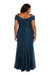 Peacock 14W R&M Richards 2047W Plus Size Long Formal Dress Sale