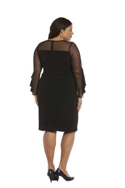 R&M Richards Short Plus Size Cocktail Dress 2141W - The Dress Outlet