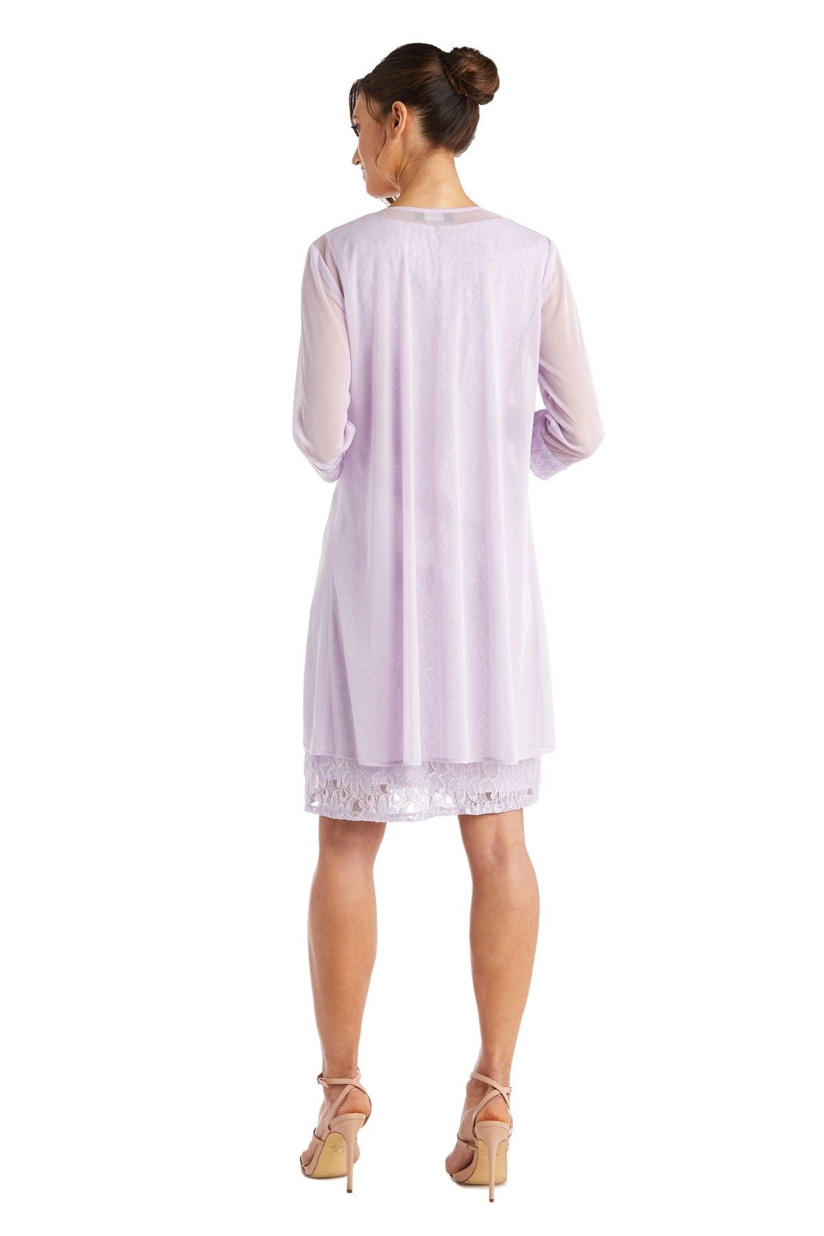 R&M Richards Short Mother Of The Bride Dress Lilac
