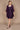 R&M Richards  Short Lace Mother of the Bride Dress Plum
