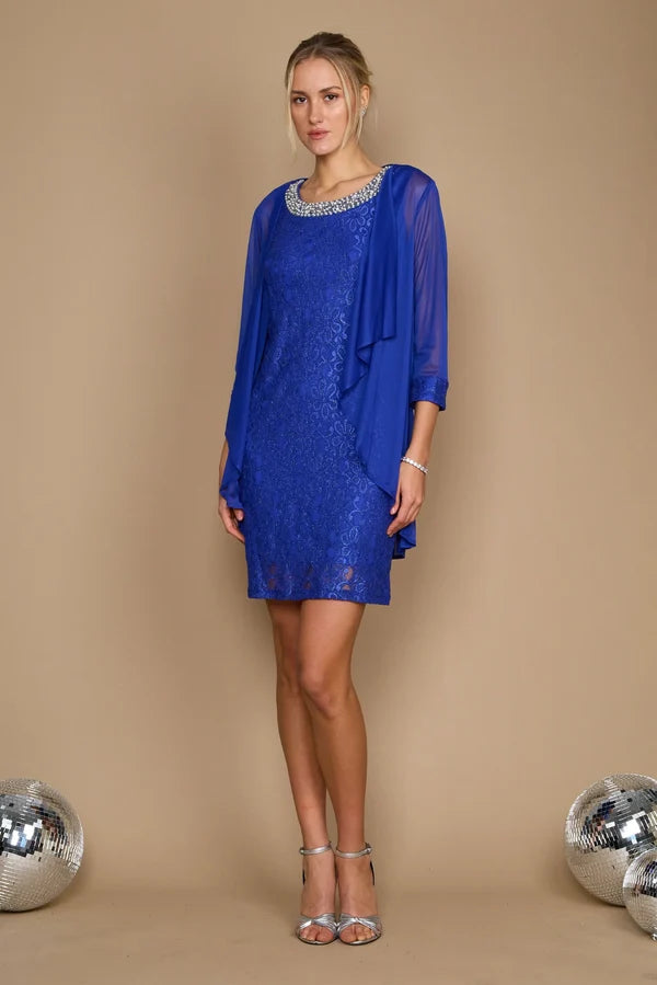 Short Sleeveless Dress R&M Richards 2208