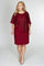 R&M Richards Short Plus Size Lace Cape Dress - The Dress Outlet R&M Richards