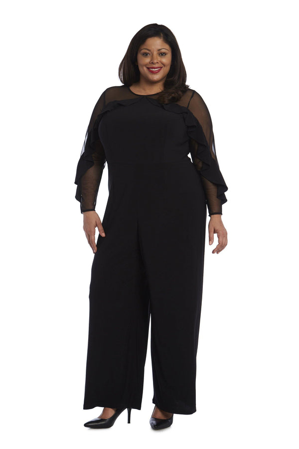 Plus Size Formal Jumpsuit Jumpsuit R&M Richards 2308W