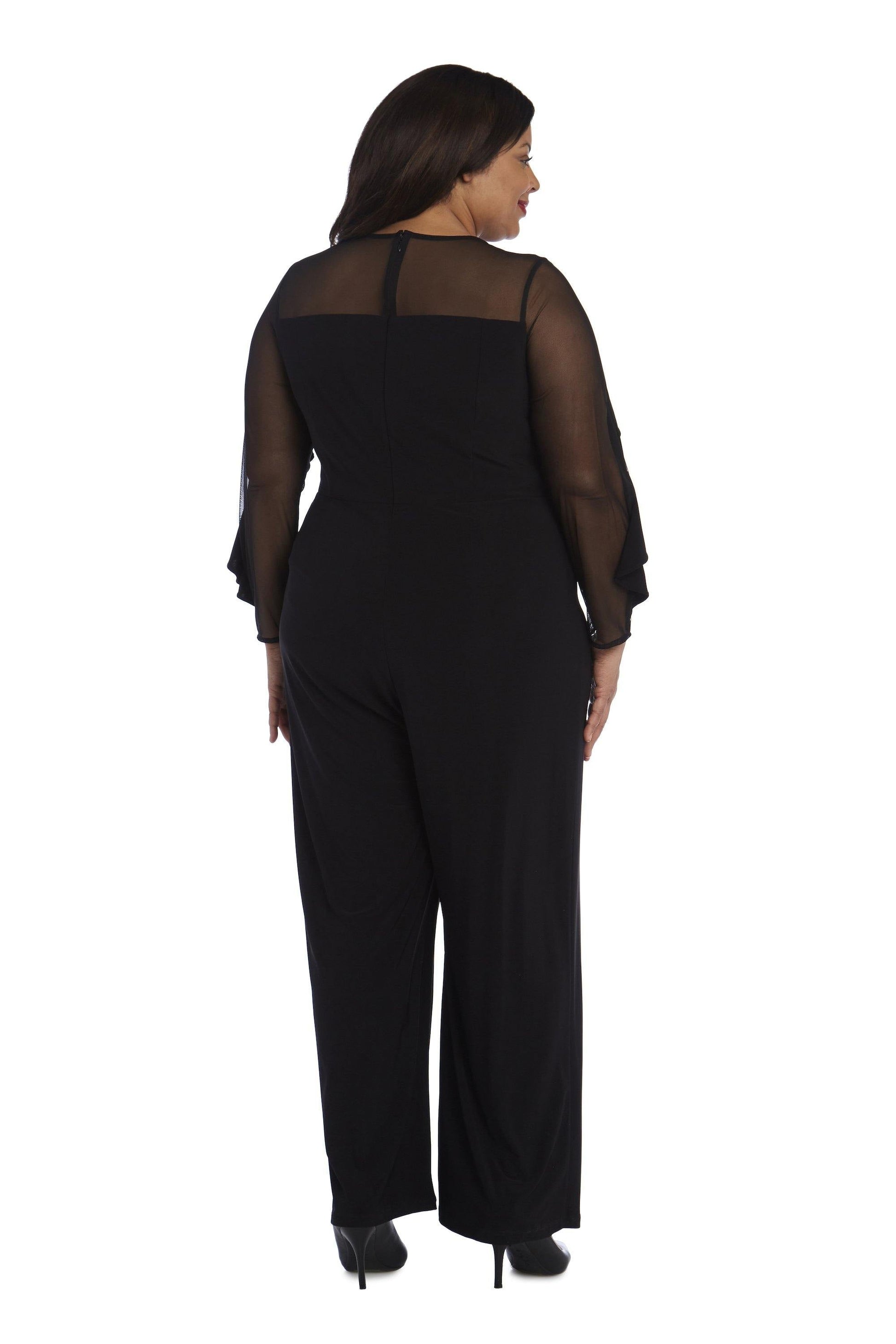 R&M Richards 2308W Plus Size Formal Jumpsuit