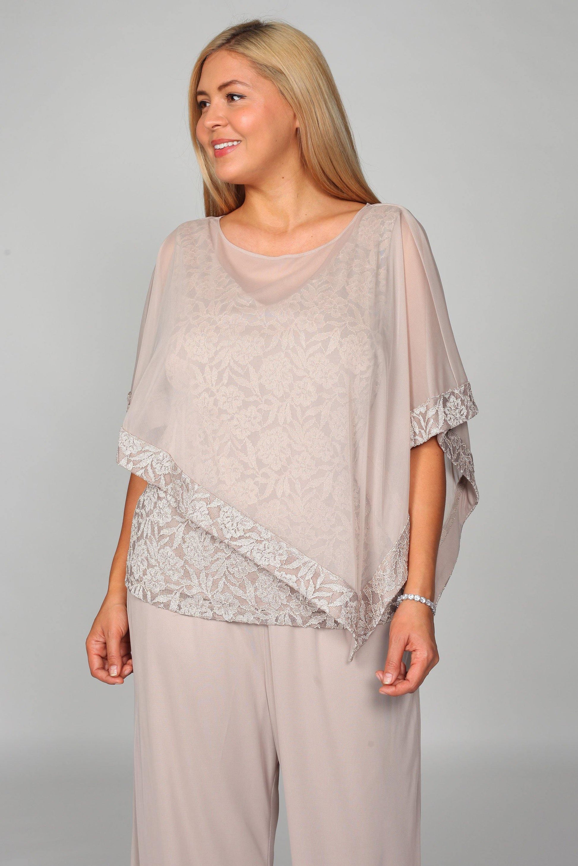 R&M Richards 2378W Plus Size Mother Of The Bride Pant Set