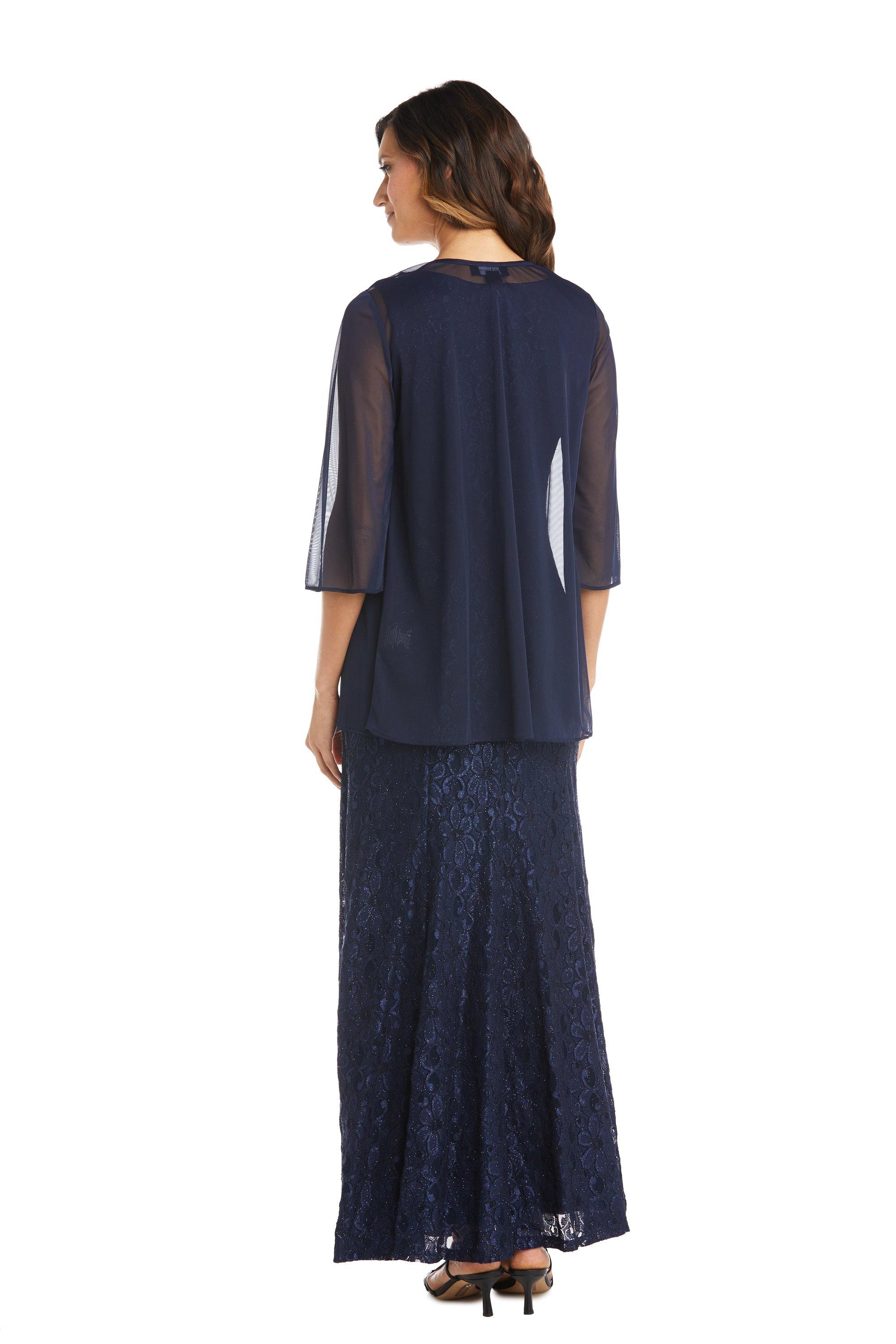 Champagne R&M Richards 2382 Mother Of The Bride Long Dress