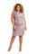 R&M Richards Short Plus Size Pleated Dress 2423W - The Dress Outlet