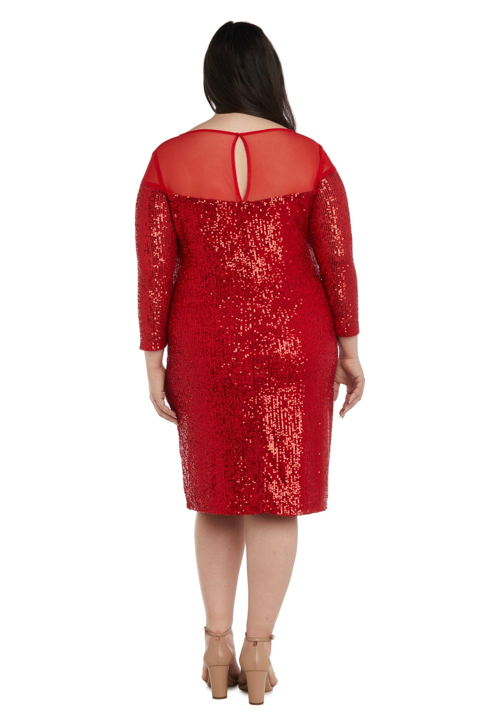 R&M Richards Short Plus Size Dress 2428W - The Dress Outlet