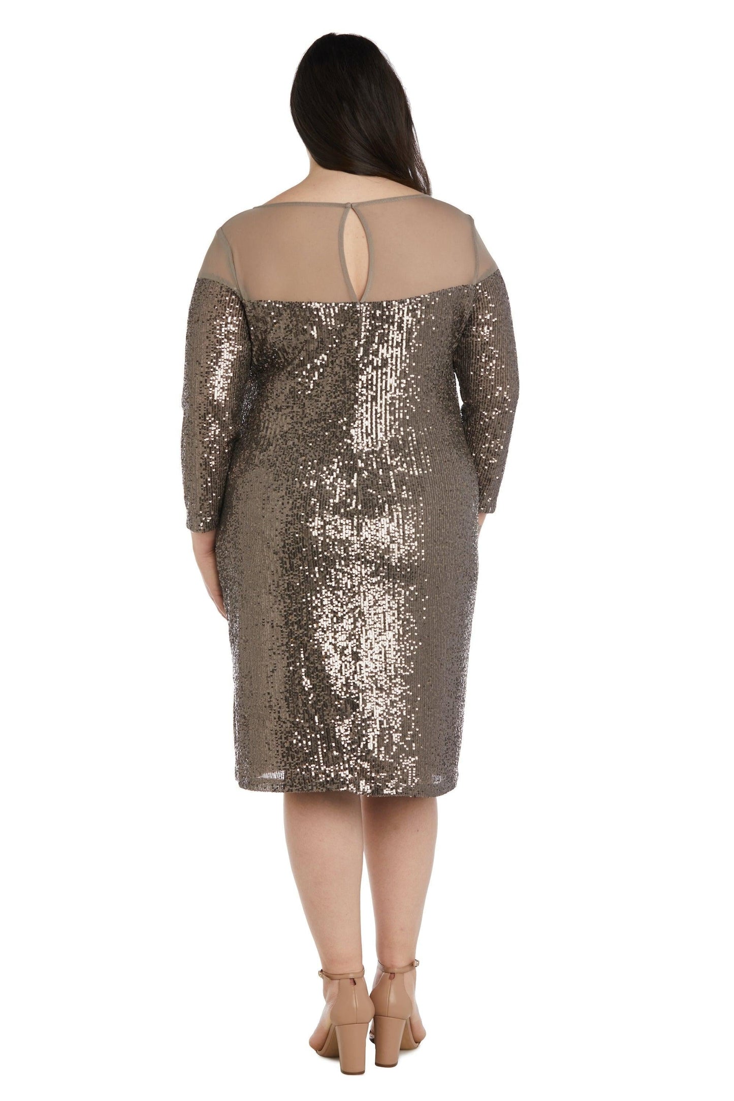 R&M Richards Short Plus Size Dress 2428W - The Dress Outlet