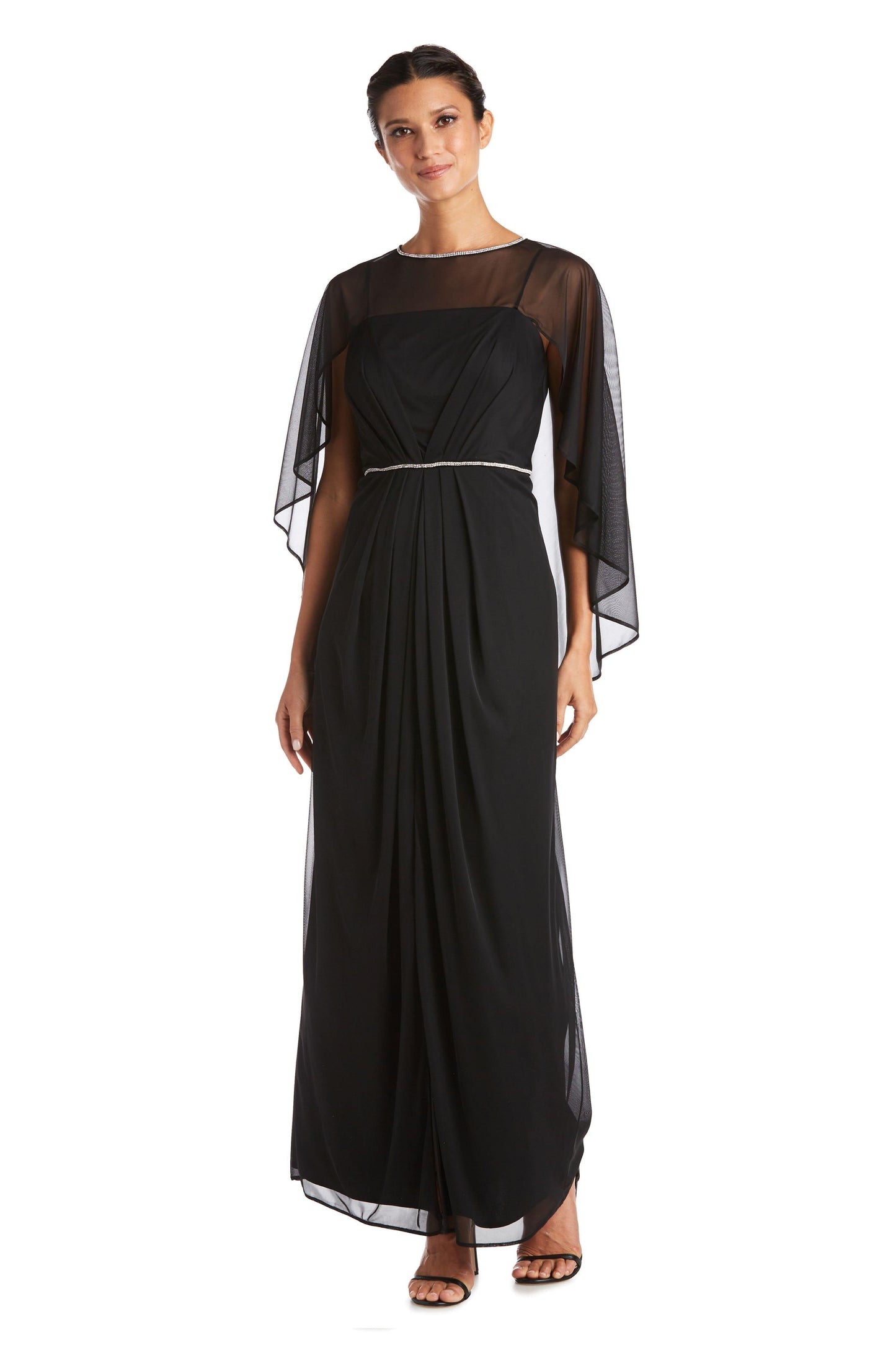 R&M Richards Long Mother of Bride Chiffon Gown 2461 - The Dress Outlet
