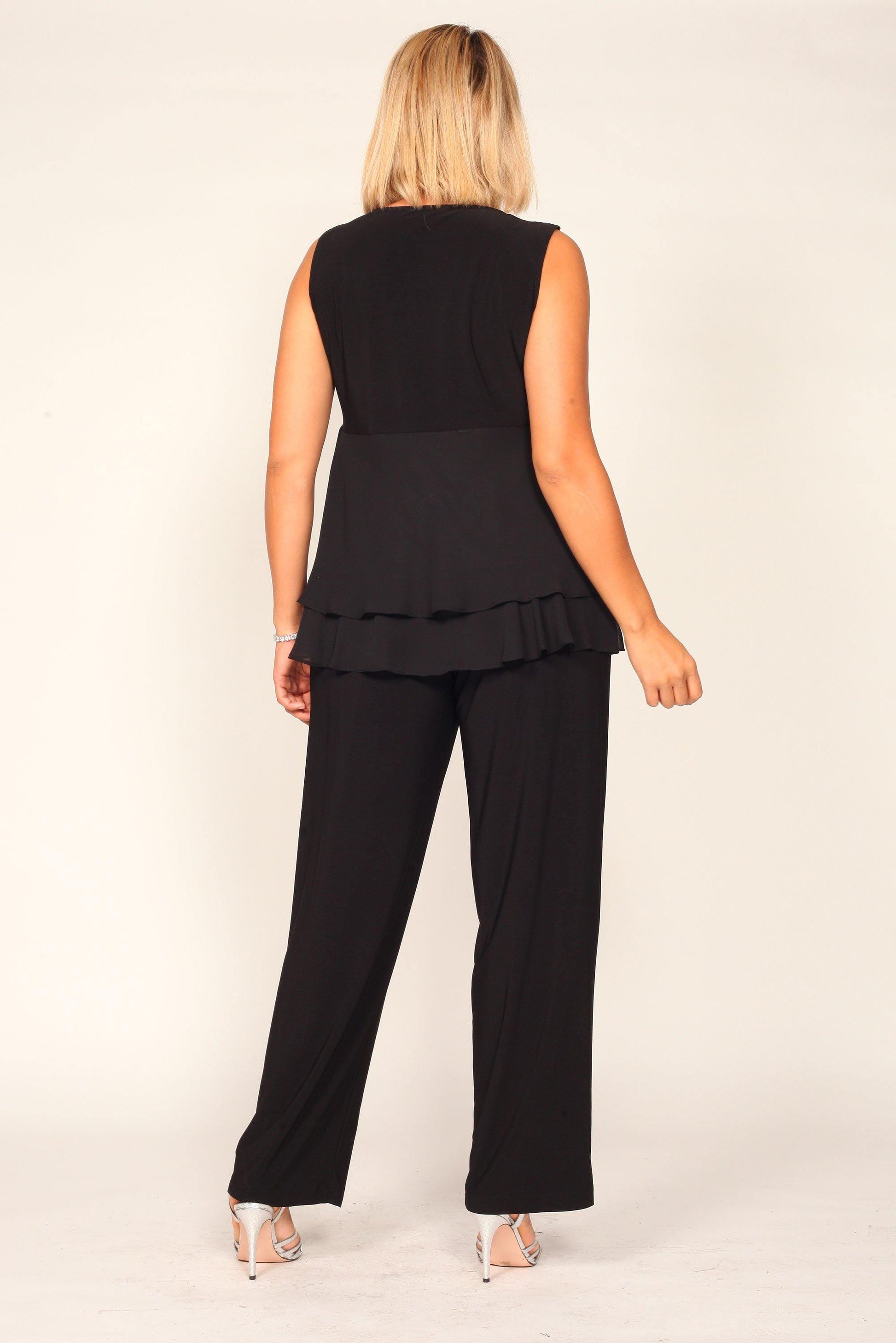R&M Richards 3044W Plus Size Sleeveless Pant Set