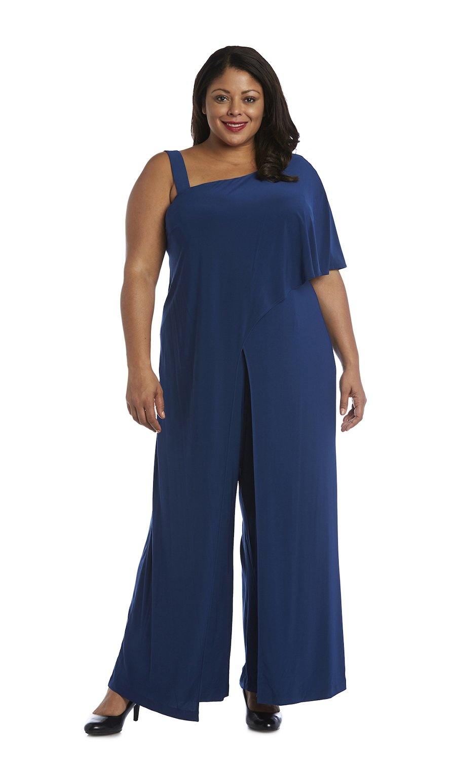 R&M Richards Formal Plus Size Jumpsuit 3130W - The Dress Outlet