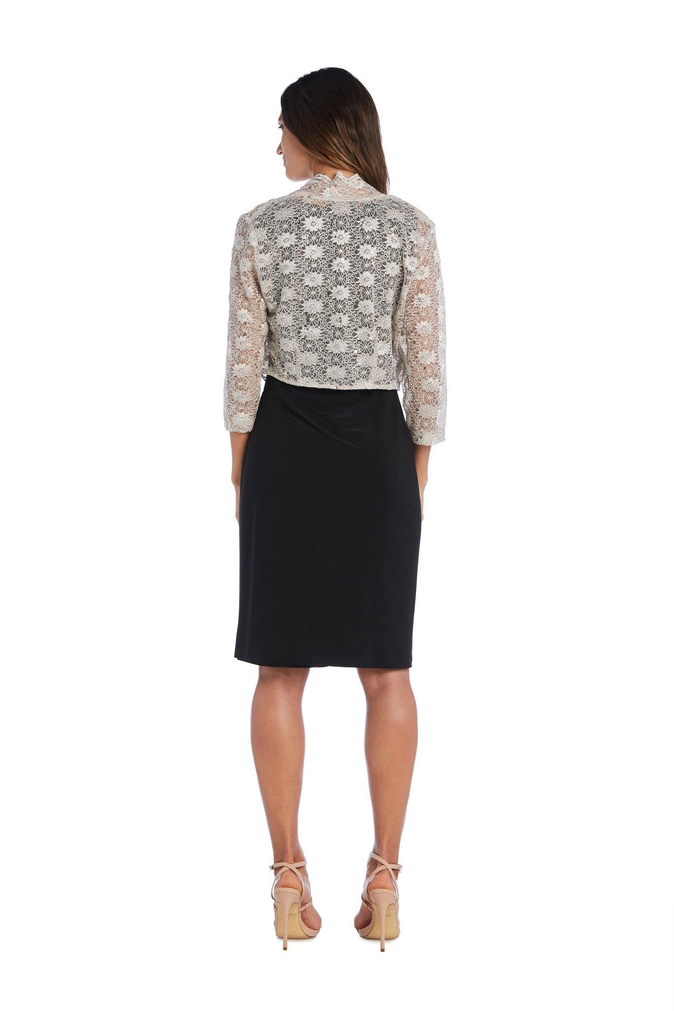 R&m richards scalloped sequin lace bolero discount