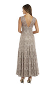 Champagne R&M Richards 3198 Mother Of The Bride Long Dress for $112.99 – The Dress Outlet