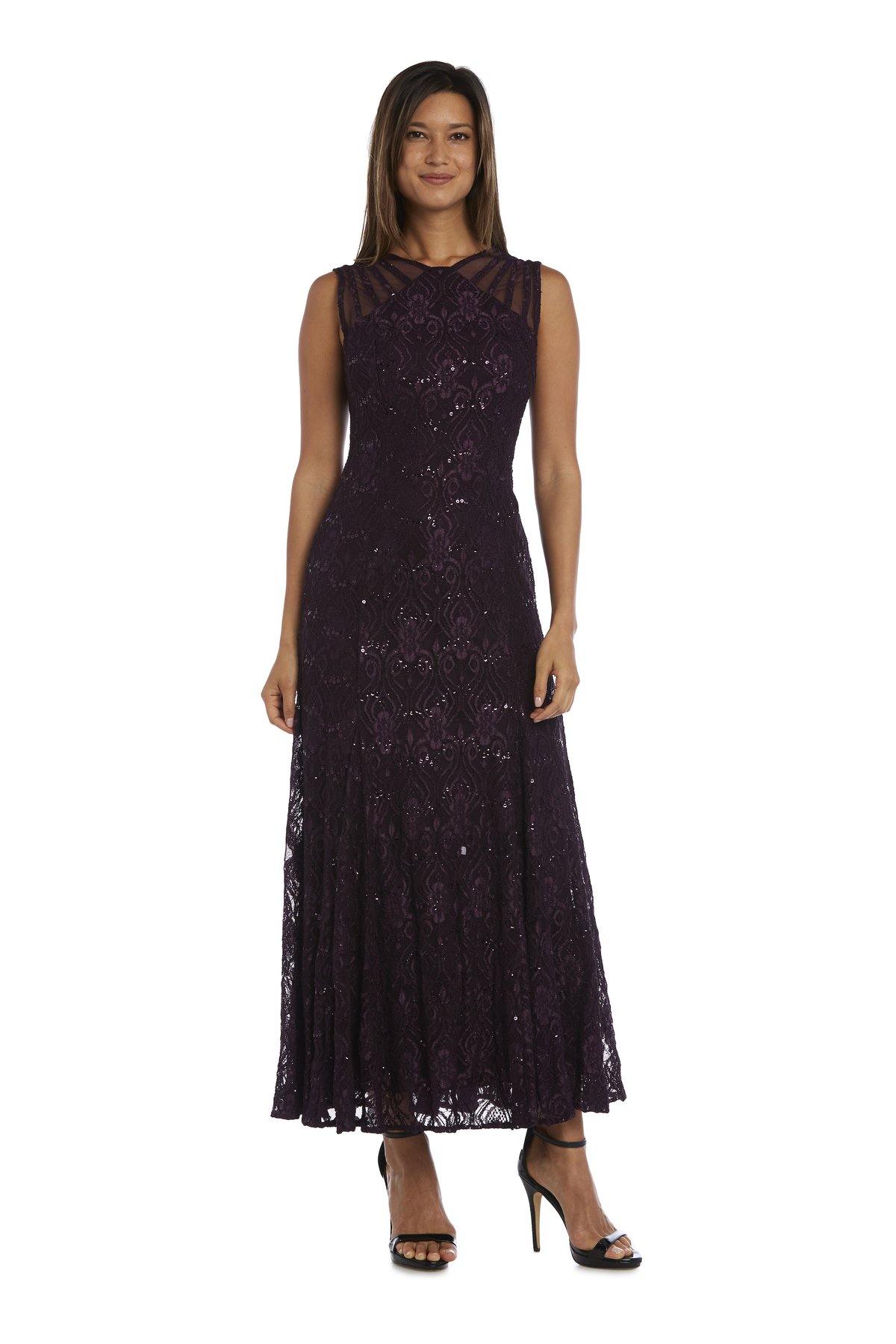 Champagne R&M Richards 3198 Mother Of The Bride Long Dress for $112.99 – The Dress Outlet