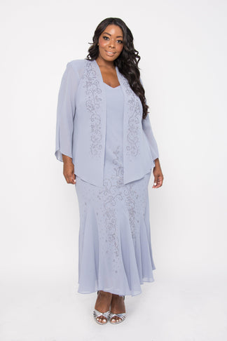 R&M Richards 358260 Plus Size Long Mother Of The Bride Dress for $99.99 ...