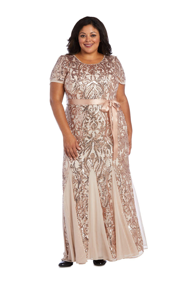 Plus Size Long Dress Evening R&M Richards 3645W
