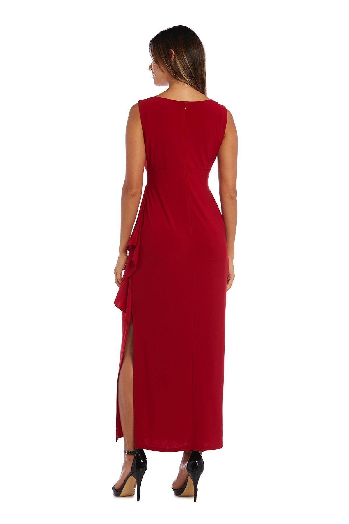 R&M Richards 3808 Evening Gown And Cropped Jacket Set