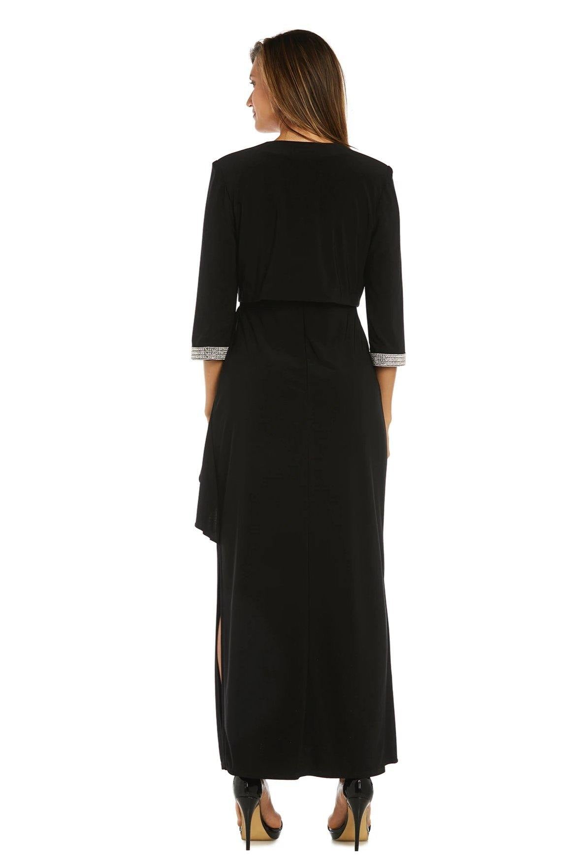 R&M Richards 3808 Evening Gown And Cropped Jacket Set