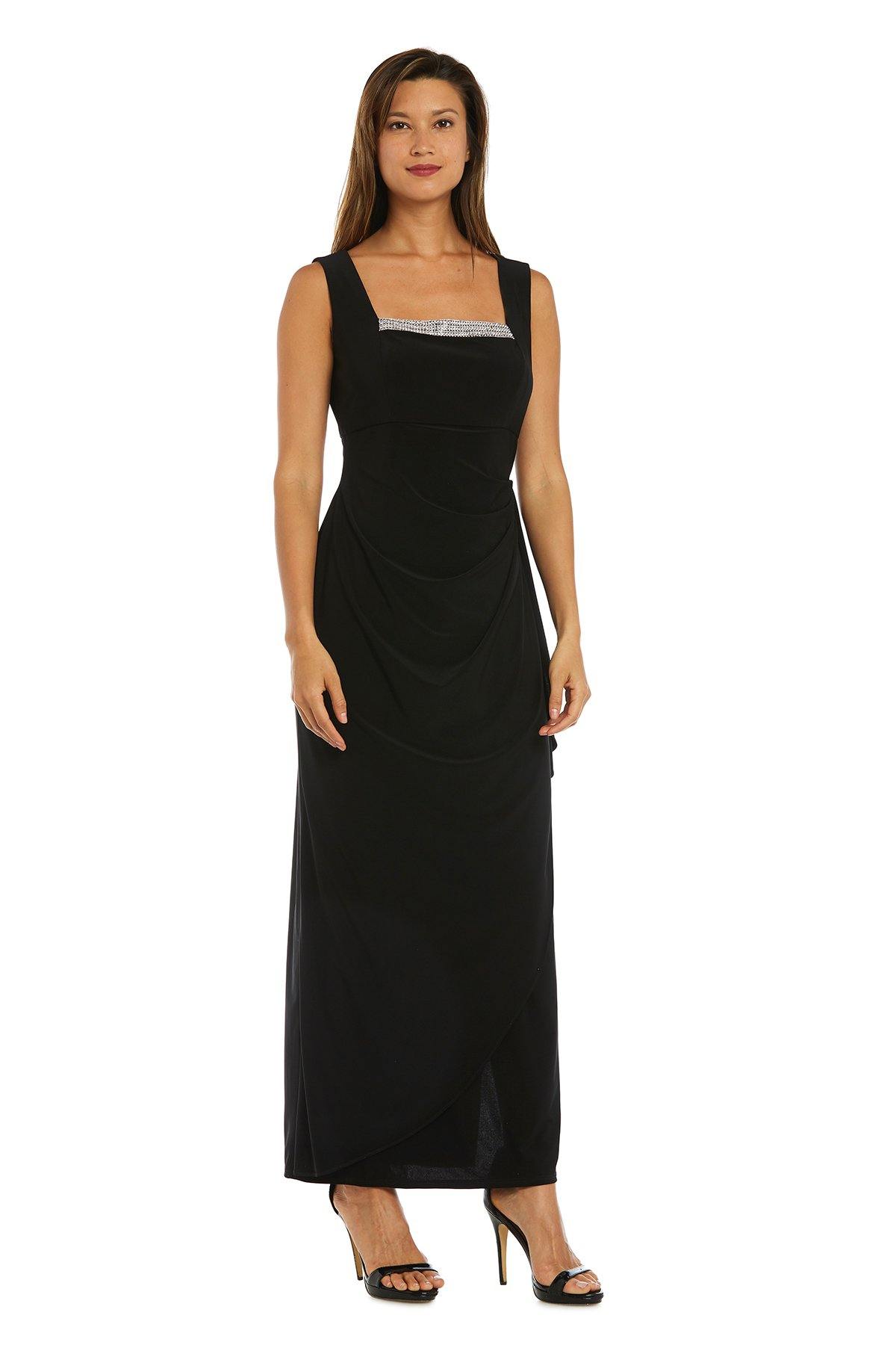 R&M Richards 3808 Evening Gown And Cropped Jacket Set