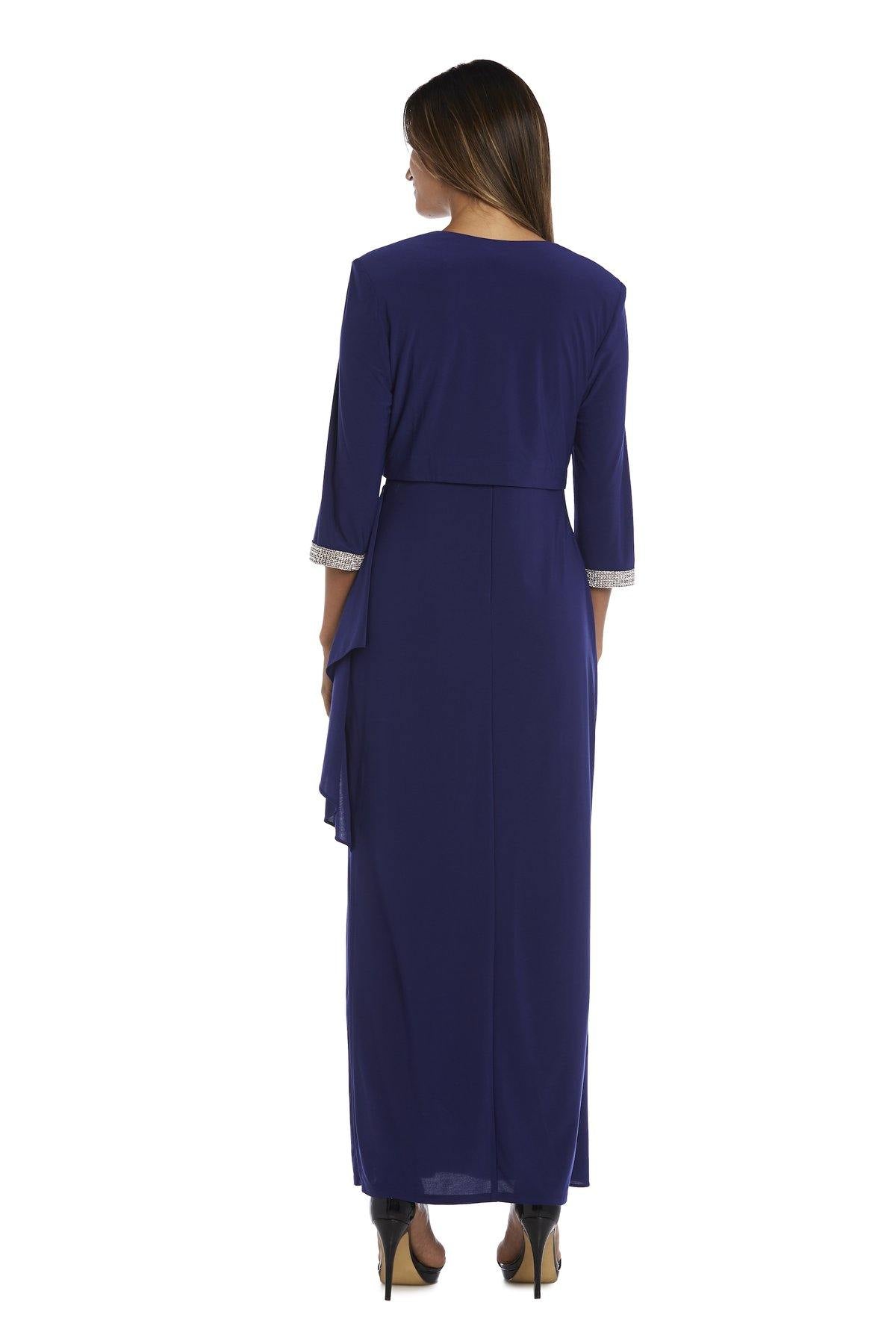 chinese dress ladies R&M Richards 3808 Evening Gown And Cropped Jacket Set
