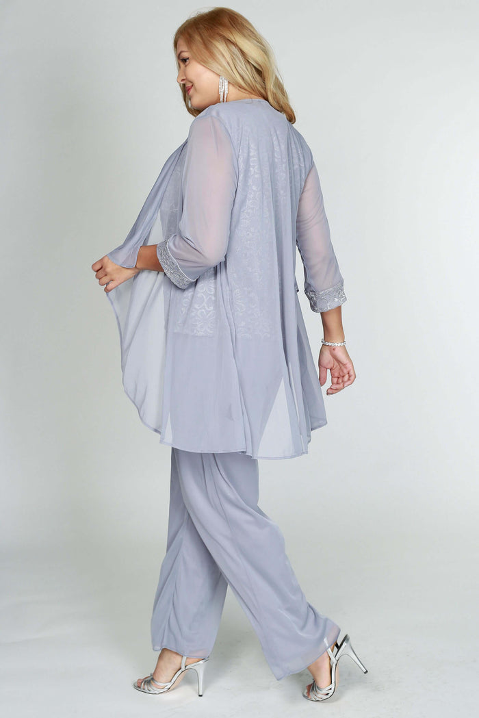 R&M Richards Plus Size Pant Suit Made in USA - The Dress Outlet R&M Richards