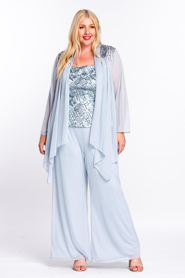 Formal Platinum Jacket Pant Suit Suit R&M Richards 5043