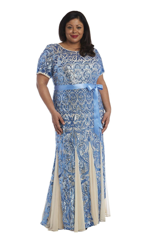 Long Plus Size Dress Formal R&M Richards 5048W