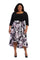 R&M Richards High Low Mother of the Bride Print Dress 5050W - The Dress Outlet