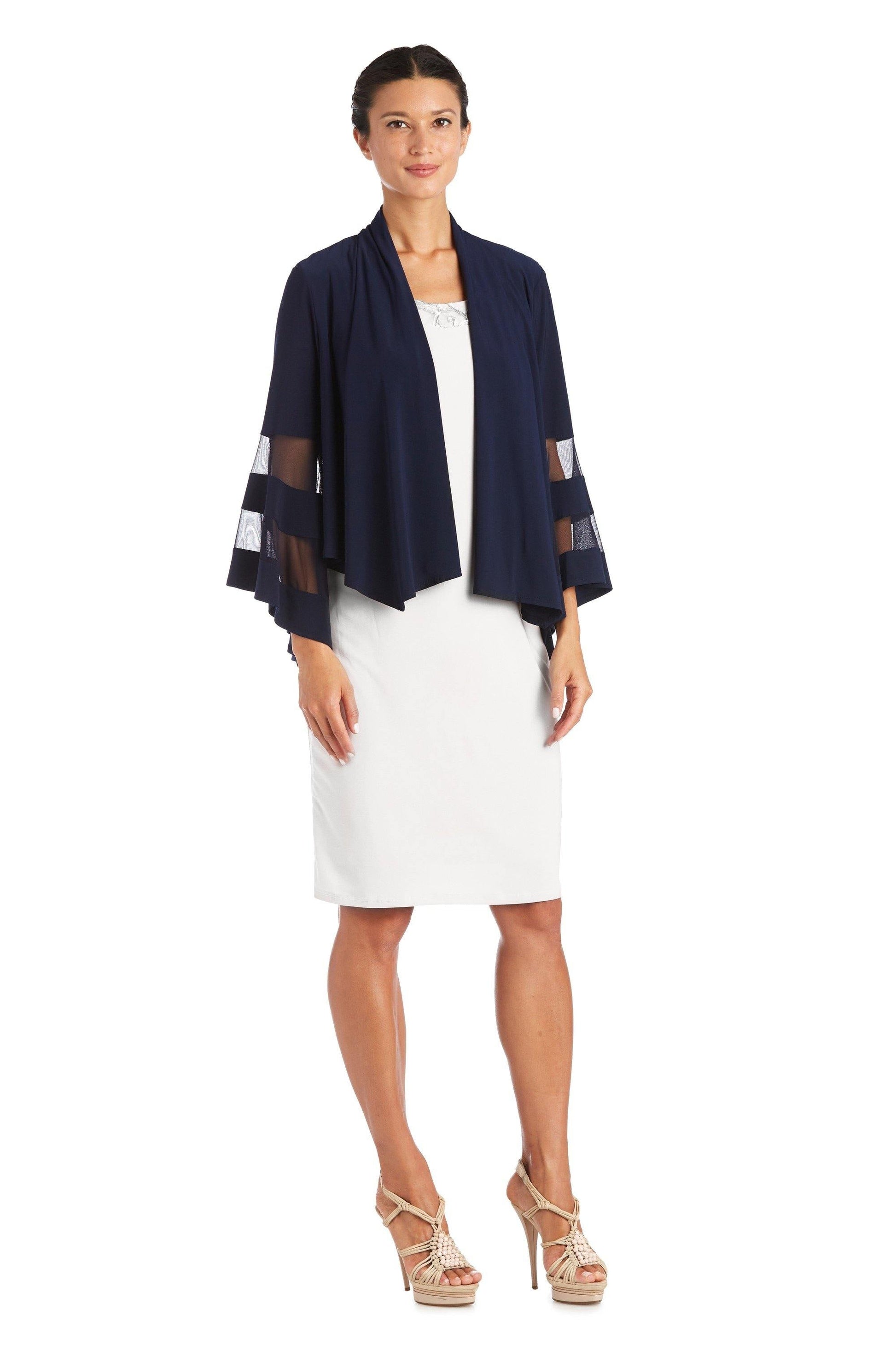 R&M Richards 5268 Full Sleeves Open Bolero Jacket
