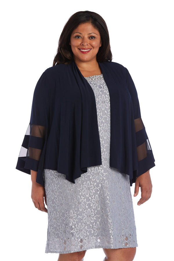 Plus Size Open Jacket Open R&M Richards 5268W