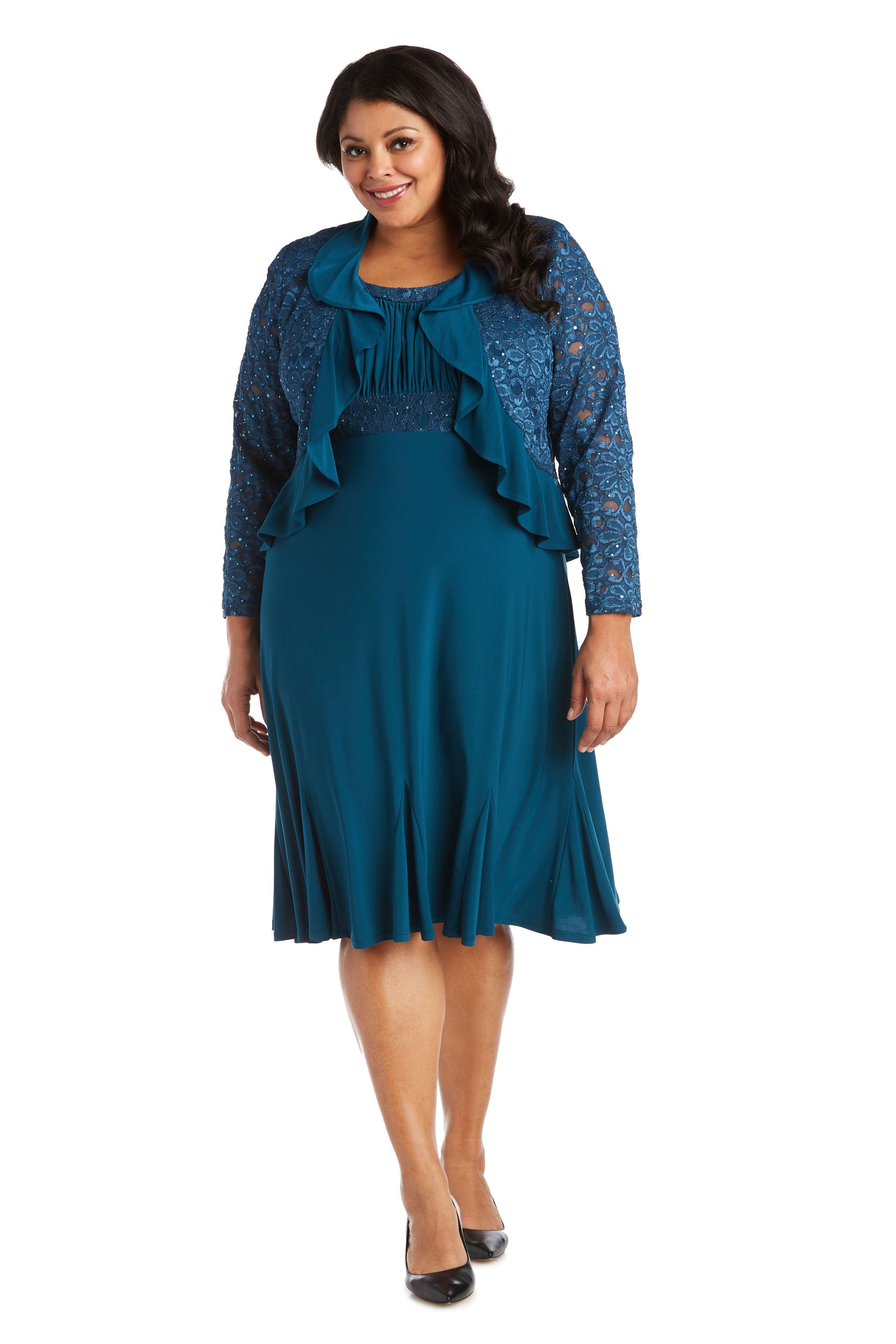 R&M Richards 5393W Mother Of The Bride Short Dress