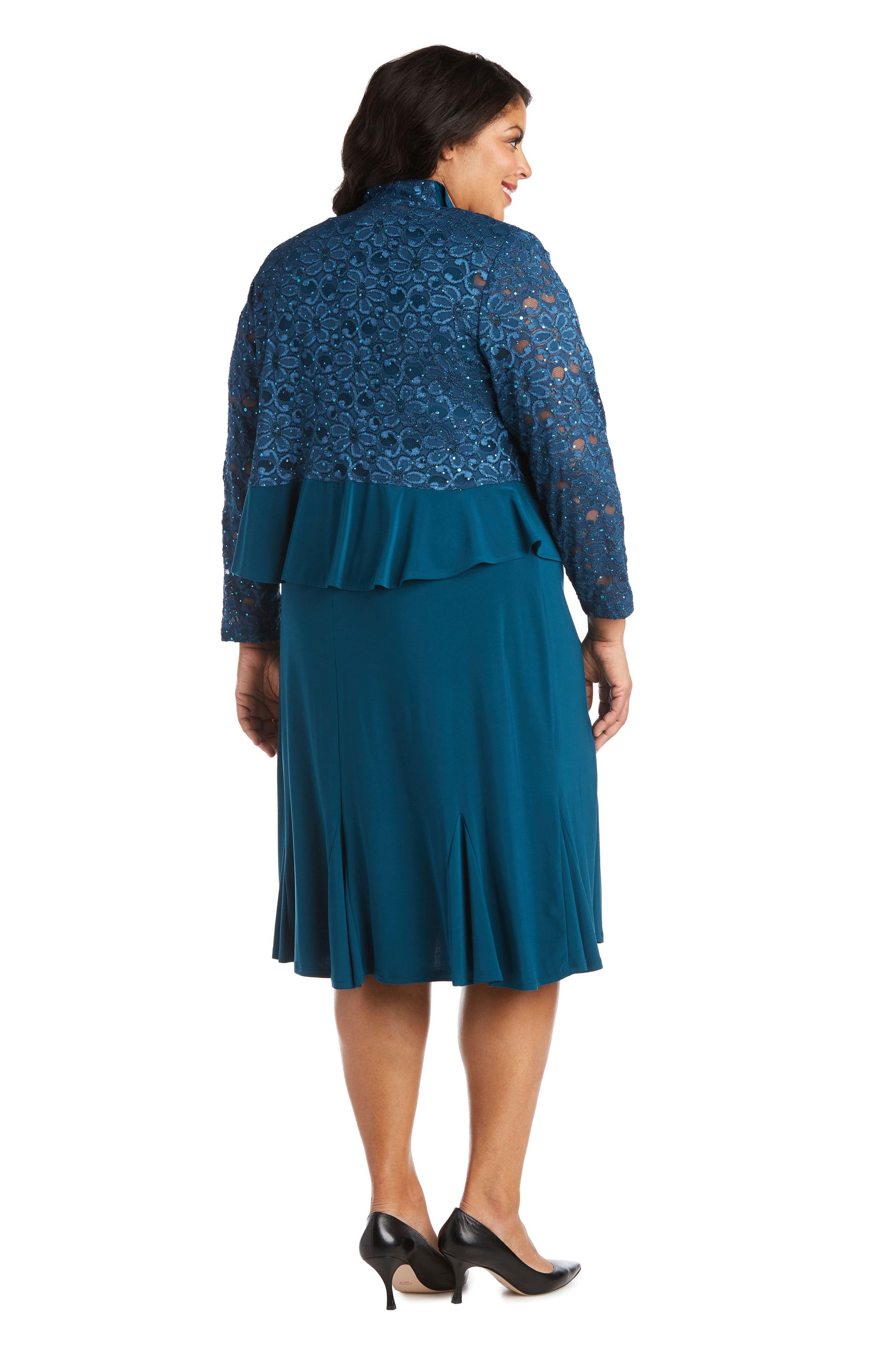 R&M Richards 5393W Mother Of The Bride Short Dress