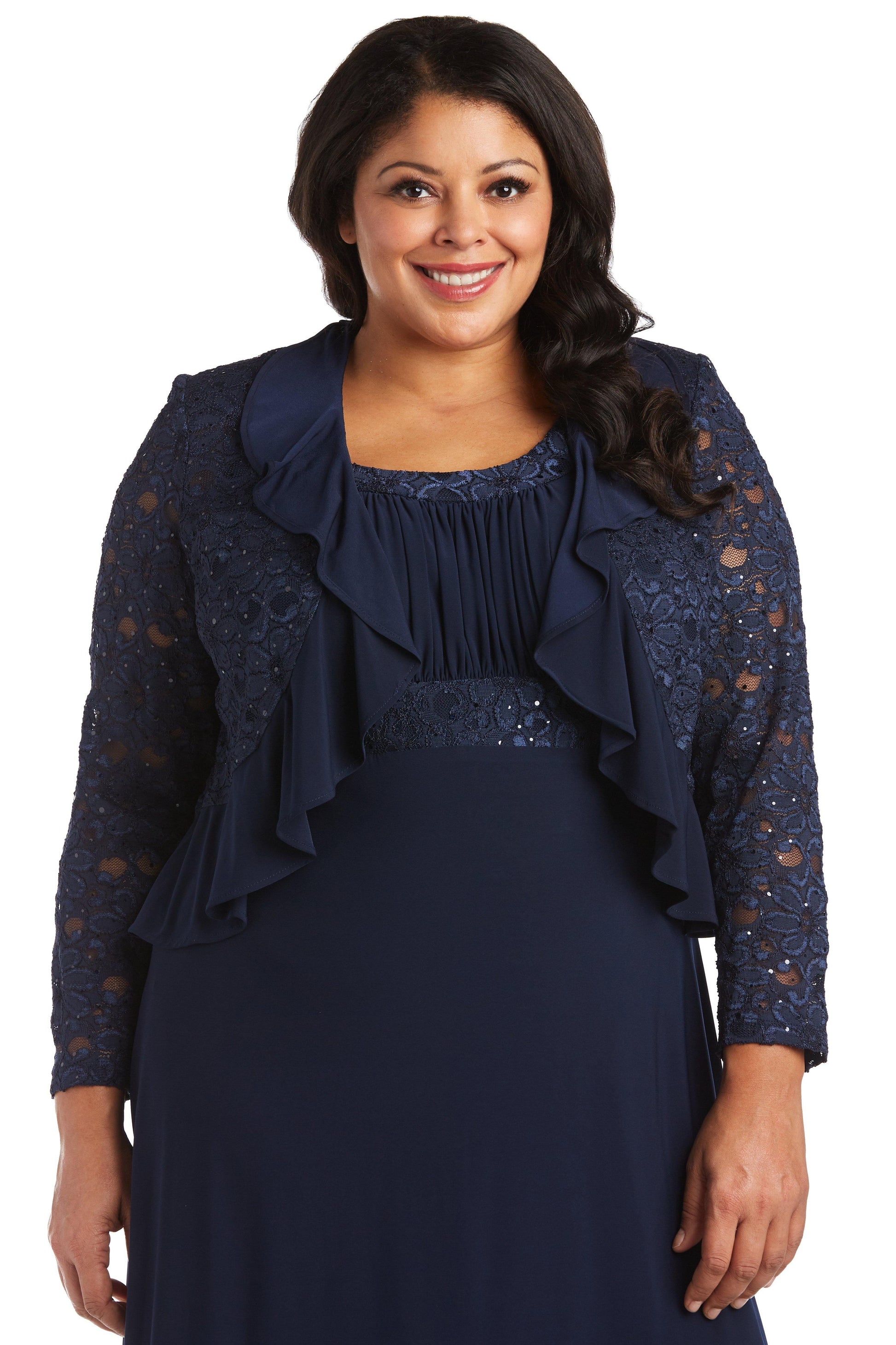 R&M Richards 5393W Mother Of The Bride Short Dress